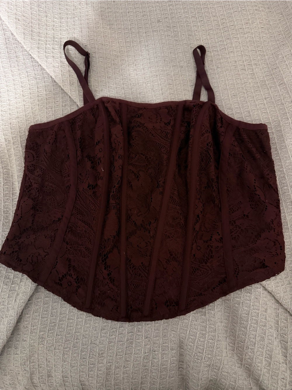 torrid Lace Bustier Corset Top - Burgundy